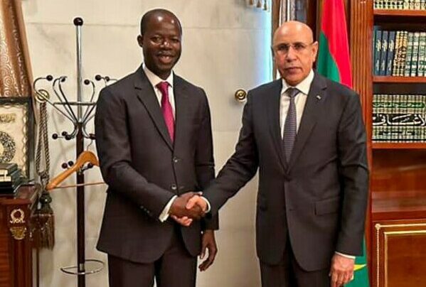 M. Idrissa NASSA est reçu au palais présidentiel à Nouakchott